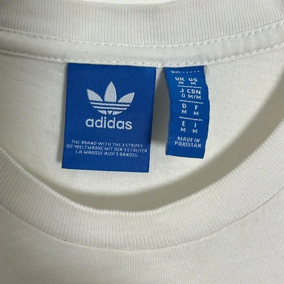 Adidas Originals Women’s Adicolor Trefoil T-Shirt Size Medium. 100% Cotton Y2K - Picture 3 of 7